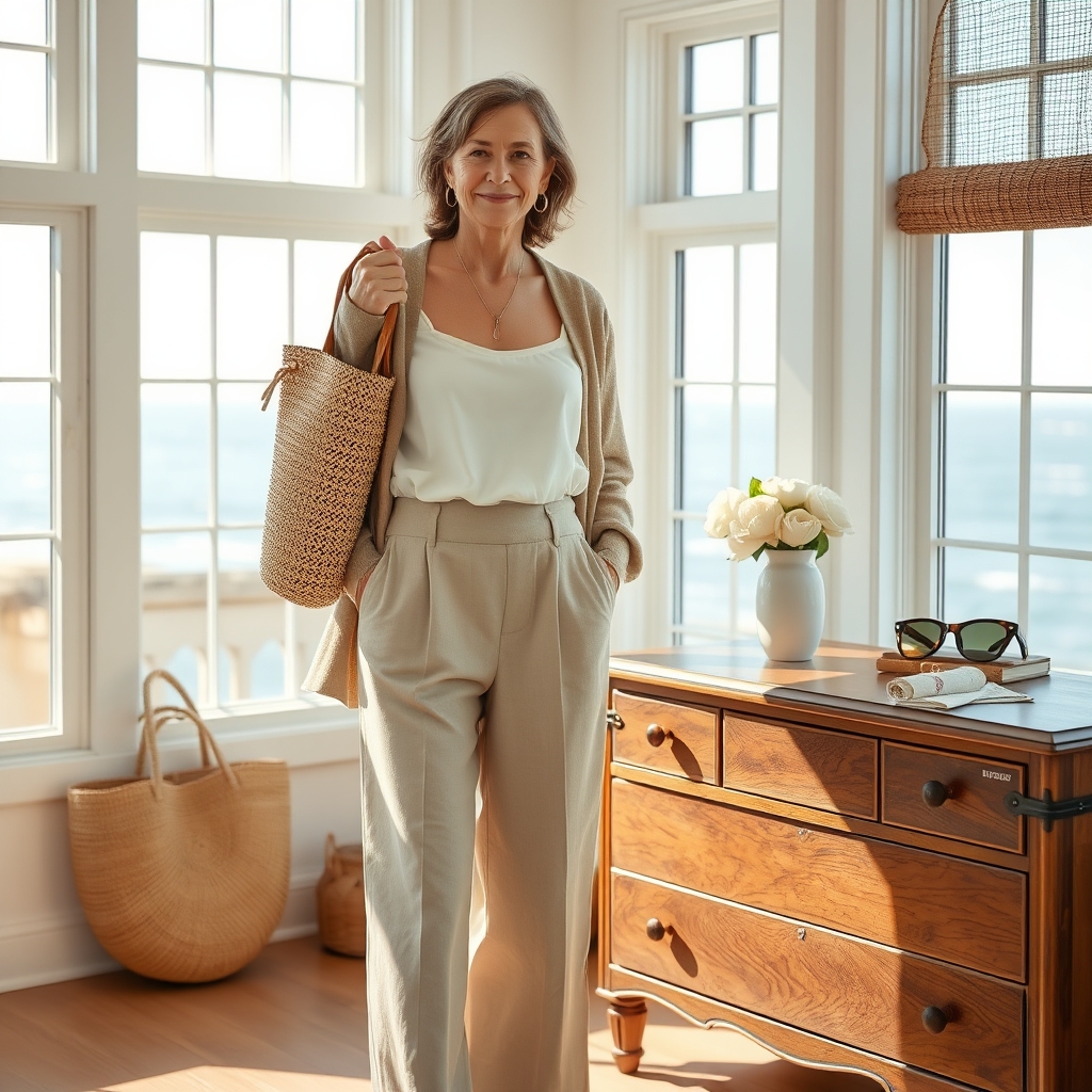Coastal Grandma Style Meets Modern Minimalism: The Effortless Charm of Elevated Casual Wear