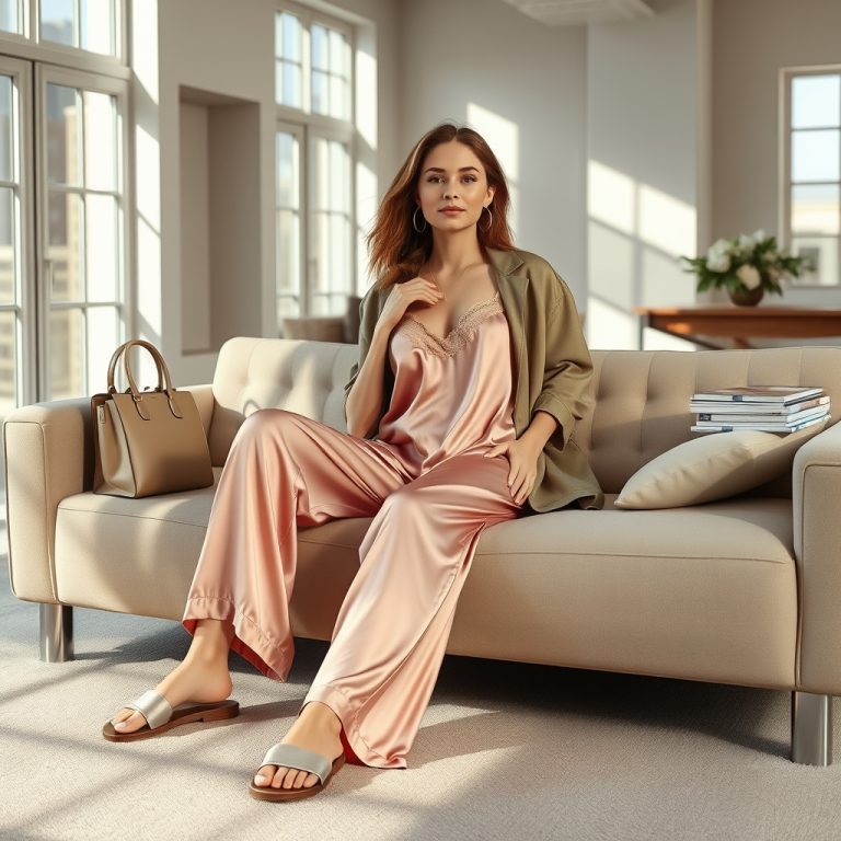 The Unseen Elegance of Pajama Dressing: How Silk Lounge Sets and Wide-Leg Sweats Are Redefining Everyday Luxury